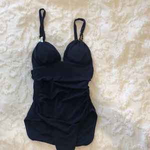 Navy bathing suit